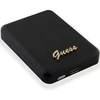 „Guess“ indukcinė išorinė baterija 5W GUPBM3ALGSGK 3000mAh juodos spalvos „MagSafe Metal Script Logo“