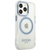 Dėklas Guess GUHMP13LHTRMB iPhone 13 Pro / 13 6,1" mėlyna/mėlynas hard case Metal Outline Magsafe