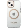 Guess dėklas, skirtas iPhone 15 Plus 6,7 GUHMP15MHTRMD auksinis HC Magsafe Metal Outline