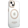Guess dėklas, skirtas iPhone 15 Plus 6,7 GUHMP15MHTRMD auksinis HC Magsafe Metal Outline