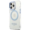 Dėklas Guess GUHMP13LHTRMB iPhone 13 Pro / 13 6,1" mėlyna/mėlynas hard case Metal Outline Magsafe