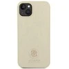 Guess odinis 4G metalinis dėklas su logotipu Strass iPhone 15 - auksinis