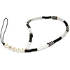 Guess pendant GUSTBCKH virvelė telefonui juodos spalvos-baltos spalvos Heishi Beads