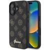 Guess GUHMP16SPGPYSK Apple iPhone 16 6.1″ juodos spalvos kietas dėklas Peony Script MagSafe