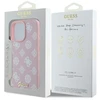 Guess GUHMP16LPGPYSP Apple iPhone 16 Pro 6.3″ rožinės spalvos kietas dėklas Peony Script Logo MagSafe