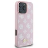 Guess GUHMP16LPGPYSP Apple iPhone 16 Pro 6.3″ rožinės spalvos kietas dėklas Peony Script Logo MagSafe