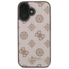 Guess GUHMP16SPGPYSW Apple iPhone 16 6.1″ rudos spalvos kietas dėklas Peony Script MagSafe