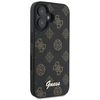 Guess GUHMP16MPGPYSK Apple iPhone 16 Plus 6.7″ juodos spalvos kietas dėklas PU Peony Script MagSafe