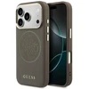 Guess Perforated 4G MagSafe dėklas iPhone 17 Pro Max, rudas