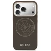 Guess Perforated 4G MagSafe telefono dėklas iPhone 17 Pro, rudas