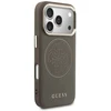 Guess Perforated 4G MagSafe telefono dėklas iPhone 17 Pro, rudas