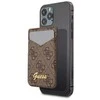 Dėklas GUESS WALLET CASE FOR MAGSAFE 4G GRAY CARDS BROWN