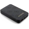 Guess Powerbank 15W GUPB5LP4GEGK 5000mAh juodos spalvos 4G odinis metalinis logotipas