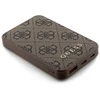 „Guess“ nešiojamoji baterija 15W GUPB5LP4GEGW 5000mAh rudos spalvos 4G odinis metalinis logotipas