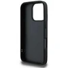 Guess Quilted Metal Logo iPhone 16 Pro dėklas - juodas