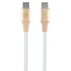 Guess GUCCLALRGDD laidas USB-C – USB-C 1.5m greito įkrovimo lemputė auksinis Ebossed Logo