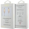 Guess GUCCLALRGDD laidas USB-C – USB-C 1.5m greito įkrovimo lemputė auksinis Ebossed Logo