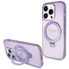 Dėklas GUESS GUHMP14LHRSGU IPHONE 14 PRO 6.1 "purpurinis/purpurinis KIETAS DĖLĖS RING STOVAS SCRIPT GLITTER MAGSAFE