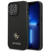 Guess GUHCP13LPS4MK Apple iPhone 13 Pro / 13 6,1″ juodos spalvos kietas dėklas Saffiano 4G Small Metal Logo