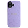 Guess GUHMP16MPSAPSMEU Apple iPhone 16 Plus 6.7″ violetinės spalvos kietas dėklas Saffiano Peony Classic Logo