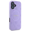 Guess GUHMP16MPSAPSMEU Apple iPhone 16 Plus 6.7″ violetinės spalvos kietas dėklas Saffiano Peony Classic Logo