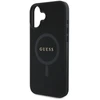 Guess GUHMP16SPSAHMCK Apple iPhone 16 6.1″ juodos spalvos kietas dėklas Saffiano Classic Logo MagSafe