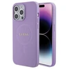 Dėklas GUESS GUHMP15LPSAHMCU IPHONE 15 PRO 6.1 "PURPLE/PURPLE HARDCASE SAFFIANO MAGSAFE