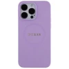 Dėklas GUESS GUHMP15LPSAHMCU IPHONE 15 PRO 6.1 "PURPLE/PURPLE HARDCASE SAFFIANO MAGSAFE