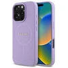 Guess GUHMP16XPSAHMCU Apple iPhone 16 Pro Max 6.9″ violetinės spalvos kietas dėklas Saffiano MagSafe