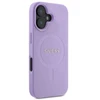 Guess GUHMP16SPSAHMCU Apple iPhone 16 6.1″ violetinės spalvos kietas dėklas Saffiano MagSafe