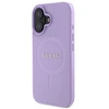 Guess GUHMP16SPSAHMCU Apple iPhone 16 6.1″ violetinės spalvos kietas dėklas Saffiano MagSafe