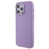 Dėklas Guess Saffiano MagSafe saugiklis iPhone 15 Pro Max - fioletinės spalvos