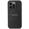Dėklas Guess Saffiano MagSafe saugiklis iPhone 11 / Xr - juodos spalvos