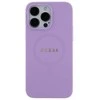 Dėklas Guess Saffiano MagSafe saugiklis iPhone 15 Pro Max - fioletinės spalvos