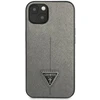 Guess GUHCP13MPSATLG Apple iPhone 13 / 14 / 15 6,1″ sidabrinis kietas dėklas SaffianoTriangle Logo