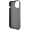 Guess Sequin Script Metal dėklas, skirtas iPhone 15 - sidabrinis