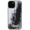 Guess GUHCP15SPSFDGSS Apple iPhone 15 / 14 / 13 6.1″ sidabrinis kietas dėklas Sequin Script Metal