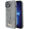 Guess GUHCP15SPSFDGSS Apple iPhone 15 / 14 / 13 6.1″ sidabrinis kietas dėklas Sequin Script Metal