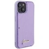 Dėklas Guess Sequin Script Metal iPhone 15 - violetinė
