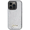 Guess GUHCP14XPSFDGSS Apple iPhone 14 Pro Max 6.7″ sidabrinis kietas dėklas Sequin Script Metal