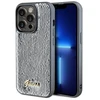 Guess GUHCP14XPSFDGSS Apple iPhone 14 Pro Max 6.7″ sidabrinis kietas dėklas Sequin Script Metal