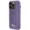 Guess Sequin Script Metalinis dėklas, skirtas iPhone 15 Pro Max - violetinės spalvos