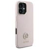Guess GUHCP16SM4DGPP Apple iPhone 16 6.1″ rožinės spalvos kietas dėklas Silicone Logo Strass 4G