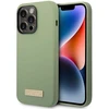 Guess dėklas, skirtas iPhone 14 Pro Max 6,7 GUHMP14XSBPLA khaki spalvos hard dėklas, skirtas Liquid Silicone Logo Plate MagSafe