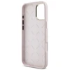 Guess GUHCP16MSMBSLP iPhone 16 Plus 6.7″ rožinės spalvos kietas dėklas Silicone Script Metal Logo & Frame