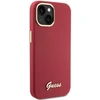 Guess GUHCP15SSMBSLM Apple iPhone 15 / 14 / 13 6.1″ magenta kietas dėklas Silicone Script Metal Logo & Frame