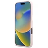 Guess GUHCP16LSMBSLP Apple iPhone 16 Pro 6.3″ rožinės spalvos kietas dėklas Silicone Script Metal Logo & Frame