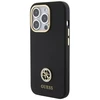 Guess GUHCP15XM4DGPK Apple iPhone 15 Pro Max 6.7″ juodos spalvos kietas dėklas Silicone Logo Strass 4G