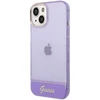 Guess GUHCP14SHGCOU Apple iPhone 14 / 15 / 13 6.1" dėklas telefonui violetinės spalvos hardcase Translucent