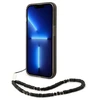 Dėklas Guess GUHCP14LHGCOHK Apple iPhone 14 Pro 6,1″ juodos spalvos hardcase Translucent Pearl Strap